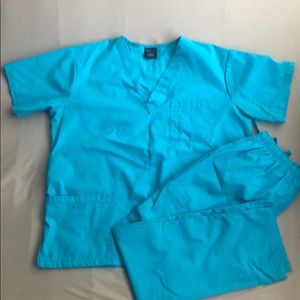 Teal medical scrubs